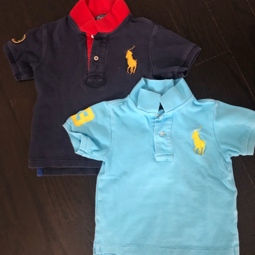 2 Ralph Lauren polo shirts in 24M